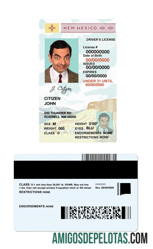 EUA Novo México Dl Sub 21 modelo